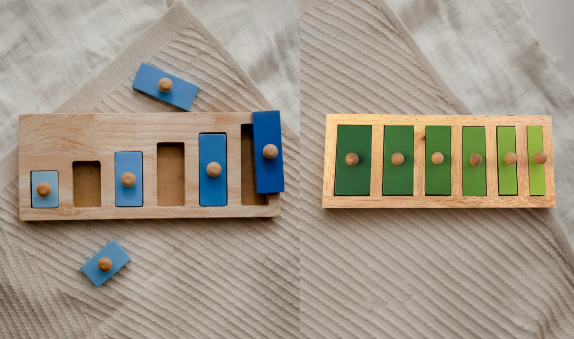 The Montessori size puzzle kit