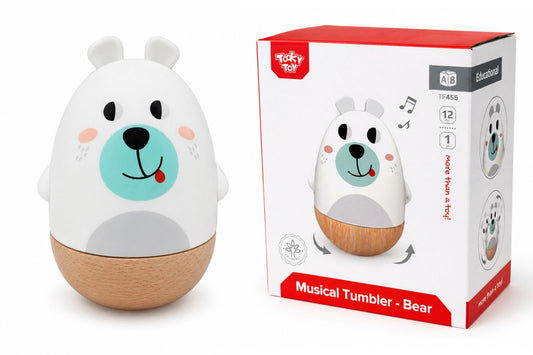 WIND UP MUSICAL TUMBLER - BEAR