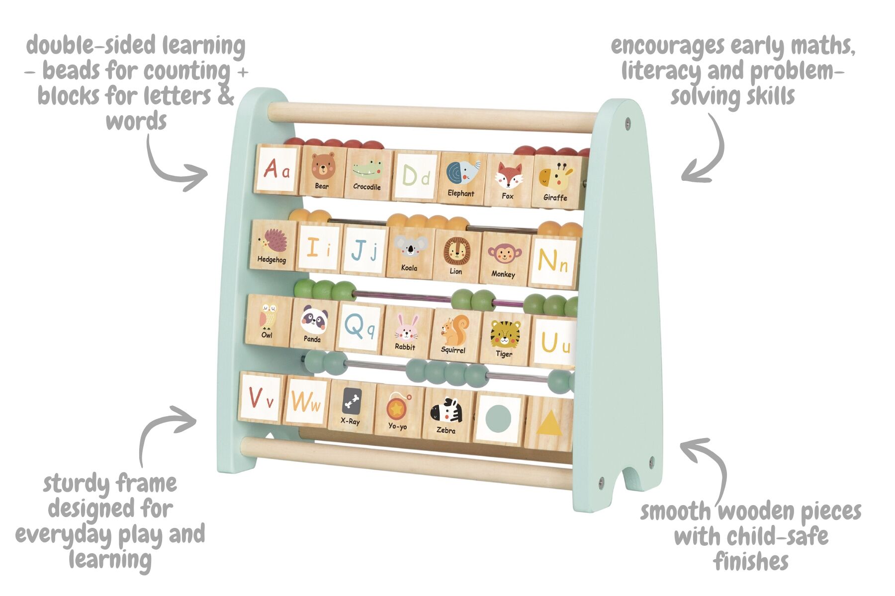 MY FOREST FRIENDS DOUBLE SIDED ABACUS