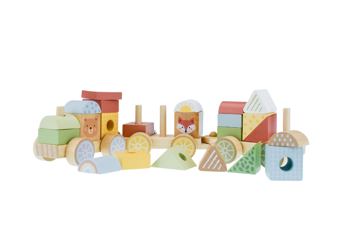 MY FOREST FRIENDS STACKING BLOCKS TRAIN