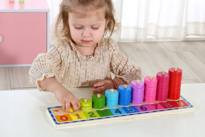 COUNTING STACKER PUZZLE BOARD