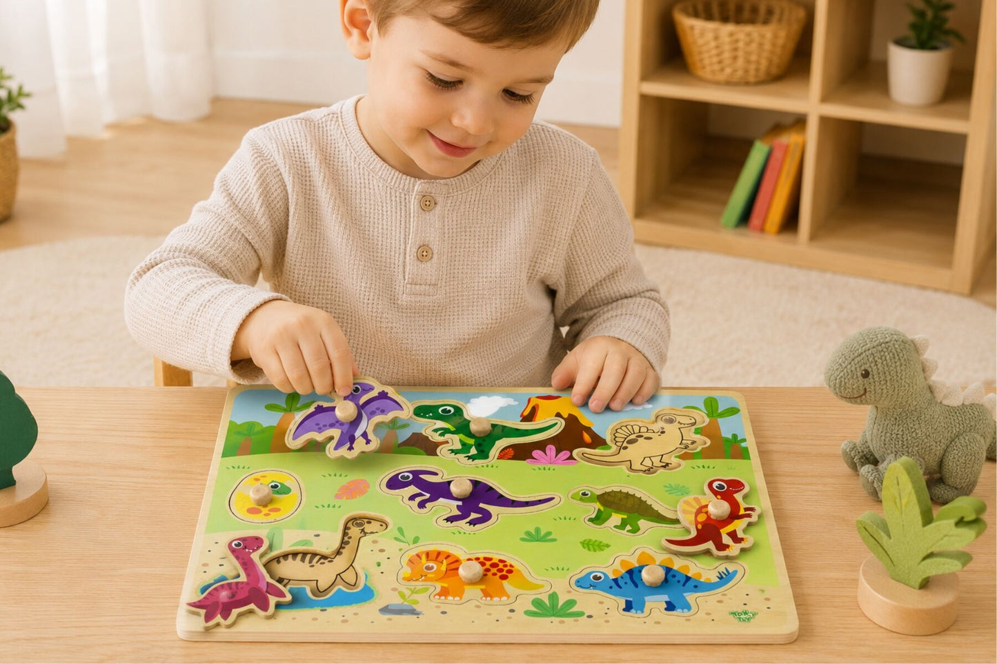 DINOSAUR PEG PUZZLE