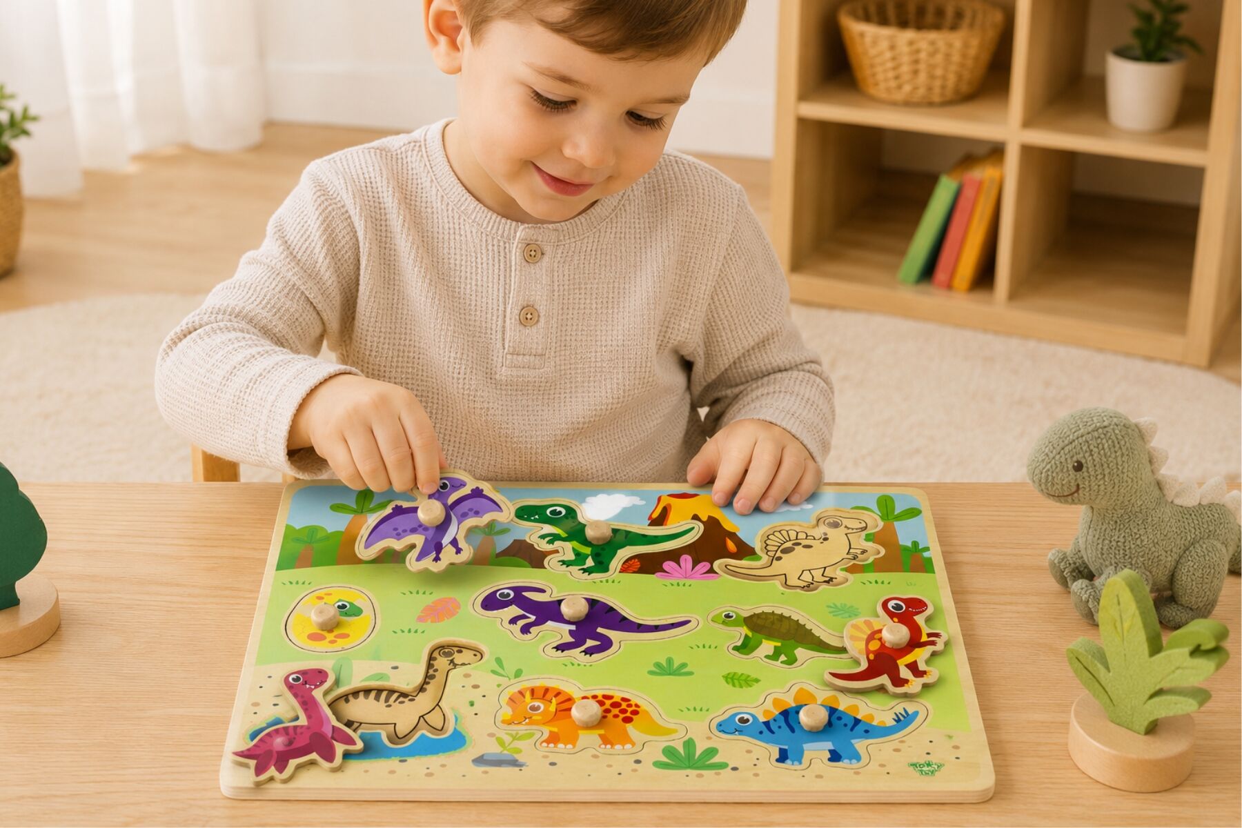 DINOSAUR PEG PUZZLE